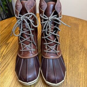 L.L. Bean Tek 2.5 Winter Duck Boots Brown Lace-Up